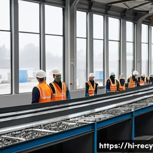 Home 26 고철 재활용 시장 현황 - **Prompt 1: Advanced Eco-Friendly Metal Recycling Facility**
"A brightly lit, spacious, and ultr...